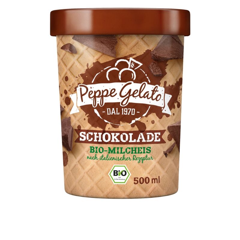 Peppe Gelato  Peppe Gelato Schokolade Bio-Milcheis - Produktbild