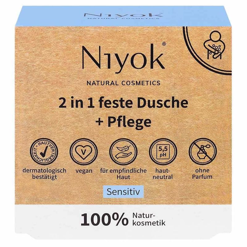 Niyok NIYOK - 2 en 1 douche solide & soin Sensitive - Produktbild