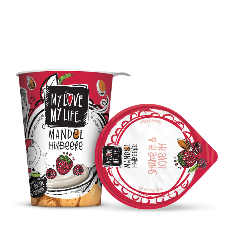 My Love My Life My Love My Life Fermentierte Bio Mandelcreme mit Himbeeren - Produktbild
