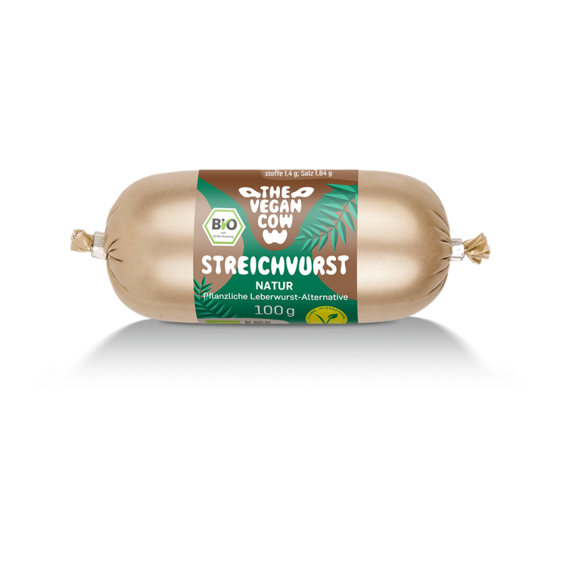 THE VEGAN COW Streichvurst Natur 100g - Produktbild