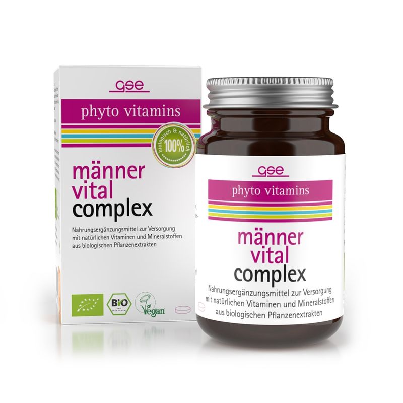 GSE  Männer Vital Complex (Bio), 60 Tabl. à 500mg - Produktbild