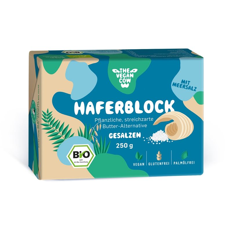 THE VEGAN COW BIO-Hafer-Block gesalzen - Produktbild