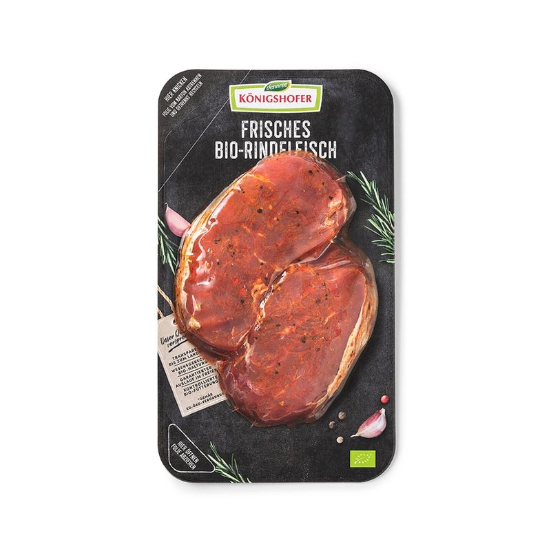 Königshofer Kalbsrückensteaks, gewürzt, 2 Stück - Produktbild