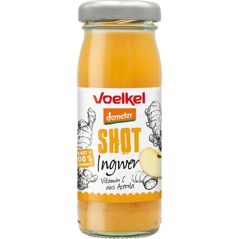 Voelkel Shot Ingwer Vitamin C aus Acerola - Produktbild