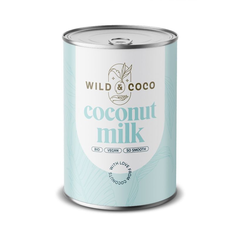 Wild & Coco Wild & Coco Kokosnussmilch 400 ml - Produktbild