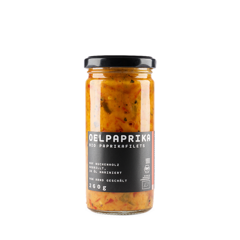 OEL  OELpaprika - Bio Paprikafilets - gegrillte Spitzpaprika, 260 g - Produktbild