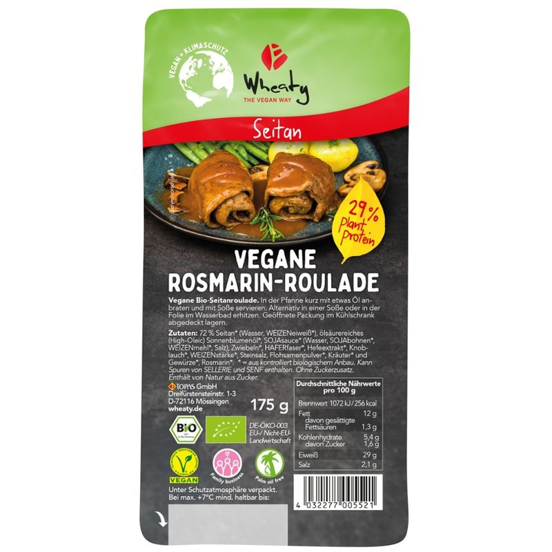 Wheaty Vegane Rosmarin-Roulade - Produktbild