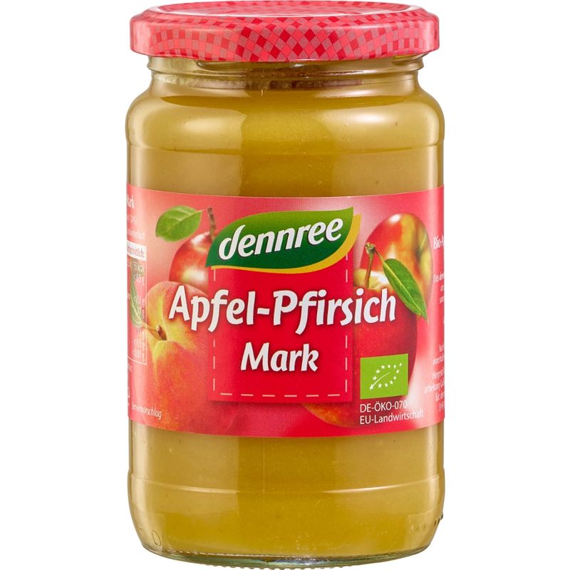 dennree Apfel-Pfirsich-Mark - Produktbild