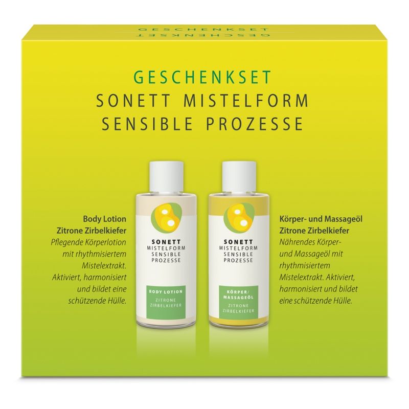 SONETT MISTELFORM. SENSIBLE PROZESSE Mistelform Geschenkset Zitrone-Zirbelkiefer - Produktbild