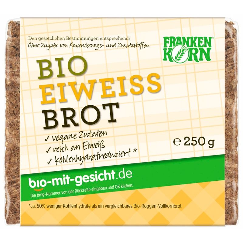 Frankenkorn Bio Eiweißbrot - ein eiweißreiches Bio Natursauerteigbrot - Produktbild