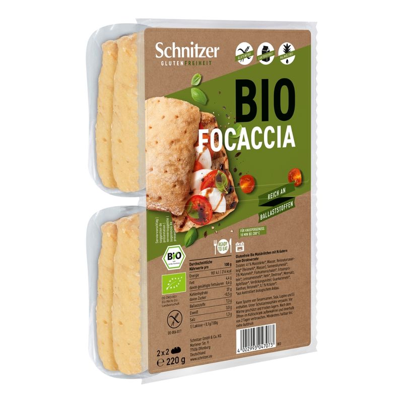 Schnitzer GLUTENFREIHEIT Bio Focaccia - Produktbild
