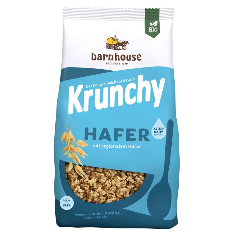 Barnhouse  Krunchy Hafer alternativ gesüßt 1,25kg - Produktbild