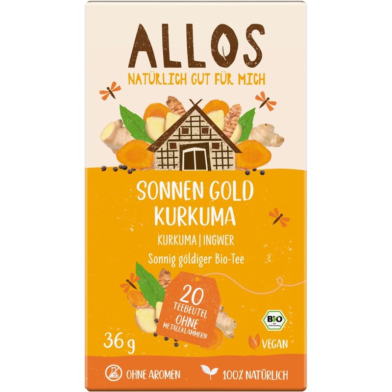 Allos Sonnen Gold Kurkuma Tee - Produktbild