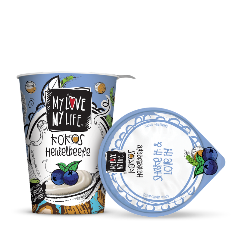 My Love My Life My Love My Life Fermentierte Bio-Kokoscreme mit Heidelbeere - Produktbild