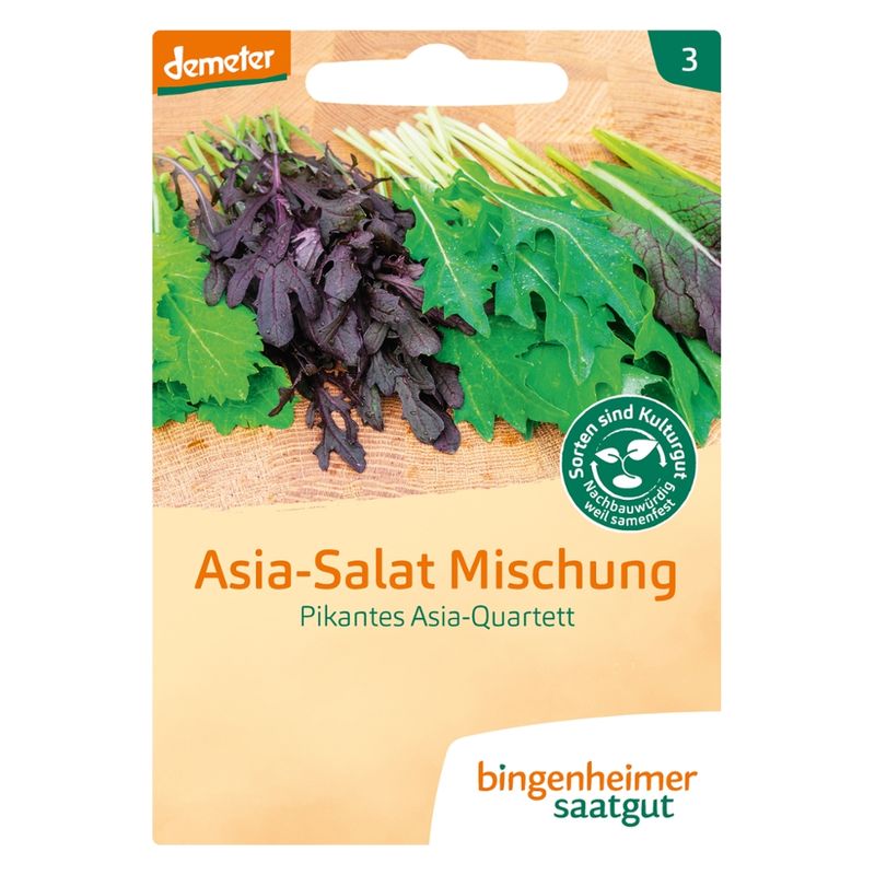 Bingenheimer Saatgut Pikantes Asia-Quartett - Asia Salat  Mischung (Saatgut) - Produktbild