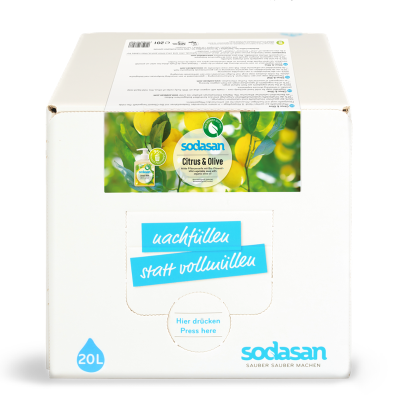 sodasan Liquid Soap Citrus & Olive 20l BiB - Produktbild