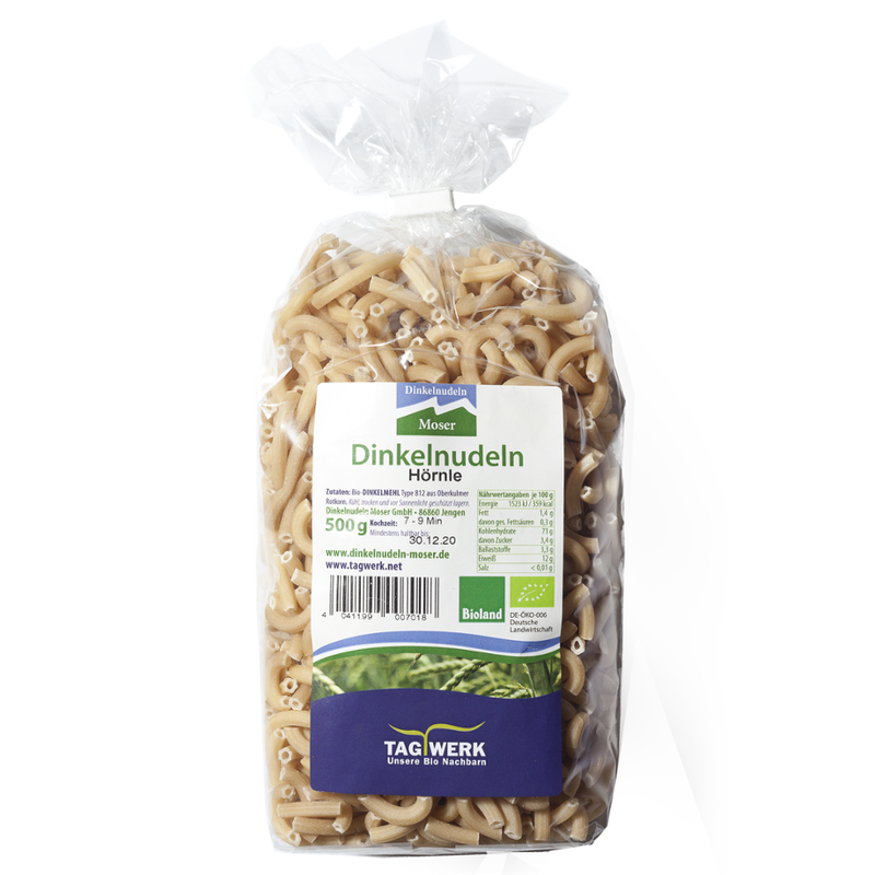 TAGWERK Dinkelnudeln Hörnle Moser - Produktbild