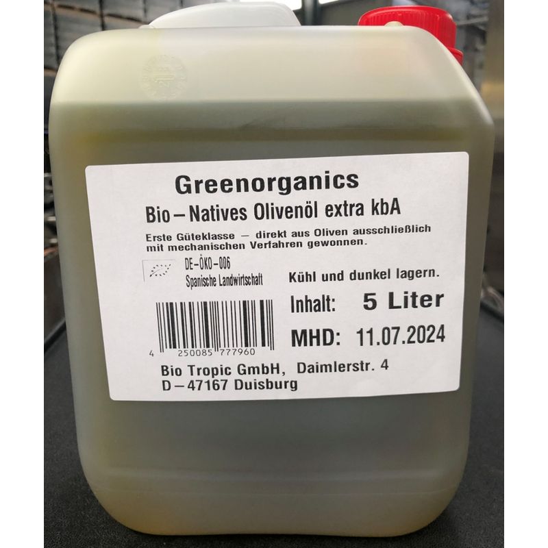 greenorganics GV Olivenöl nativ extra 5l - Produktbild