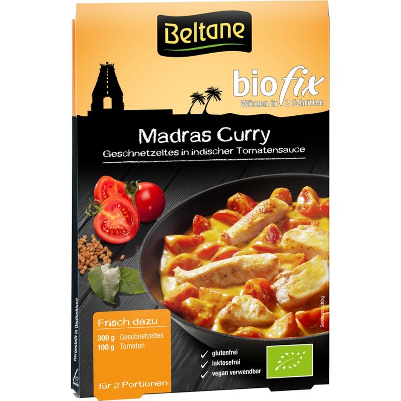 Beltane Beltane Biofix Madras Curry, vegan, glutenfrei, lactosefrei - Produktbild