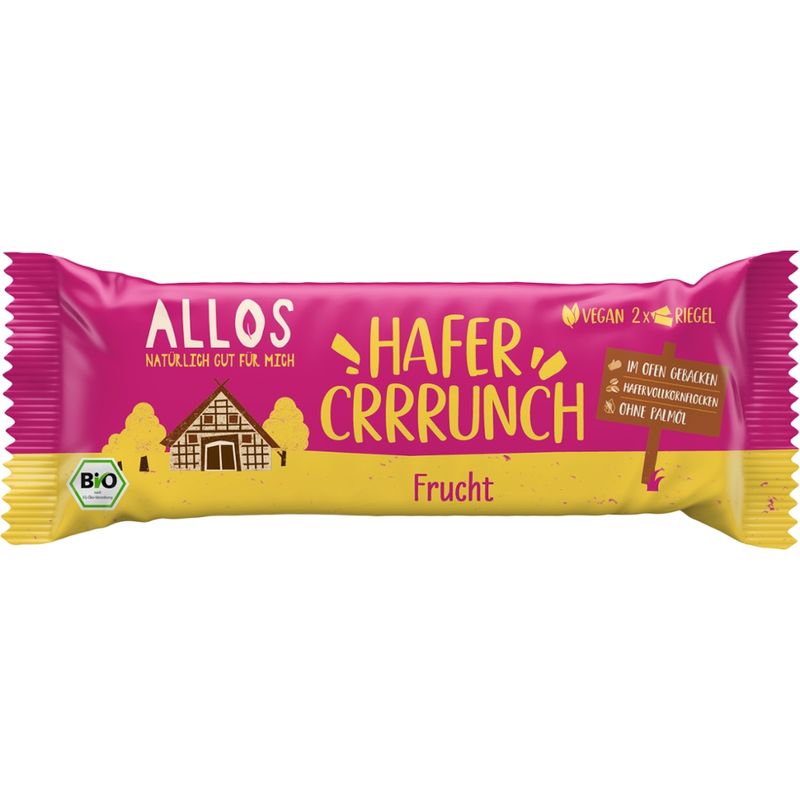 Allos Hafercrrrunch Riegel Frucht - Produktbild