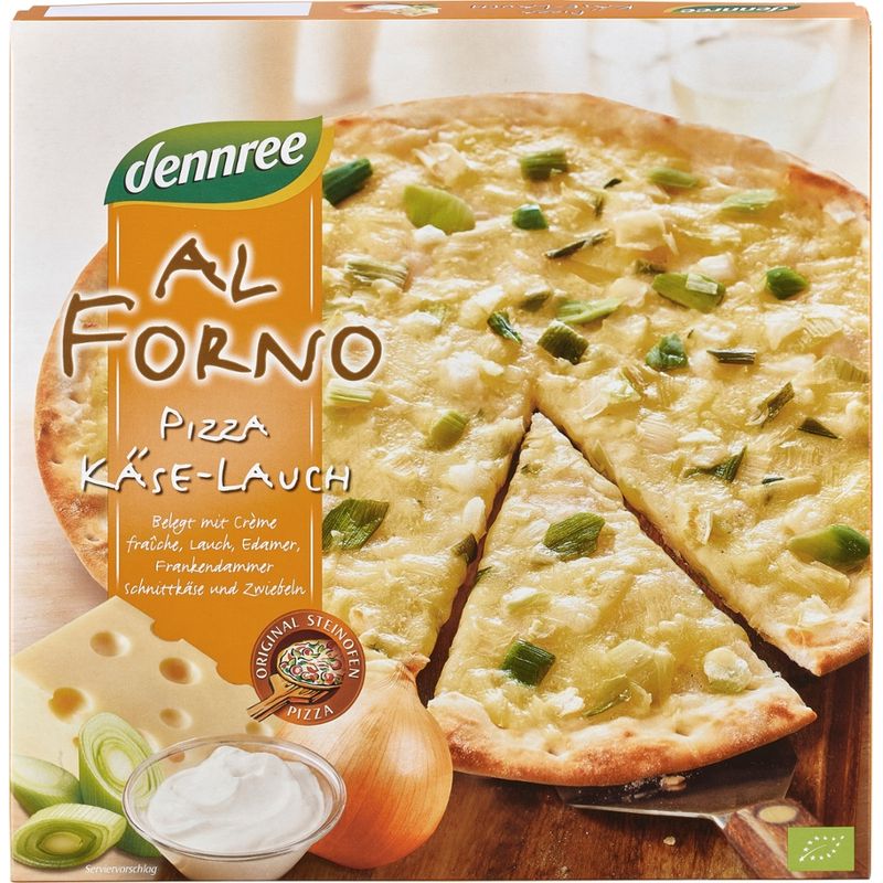dennree Al Forno Steinofenpizza Käse-Lauch - Produktbild