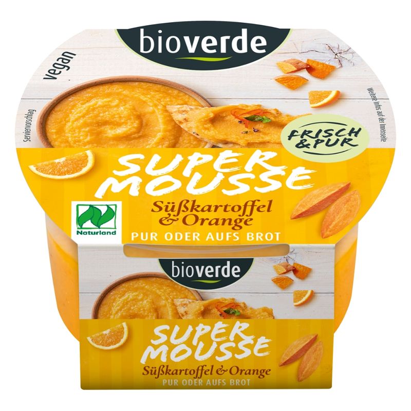 bio-verde Super Mousse - Süßkartoffel & Orange NATURLAND 150 g - Produktbild