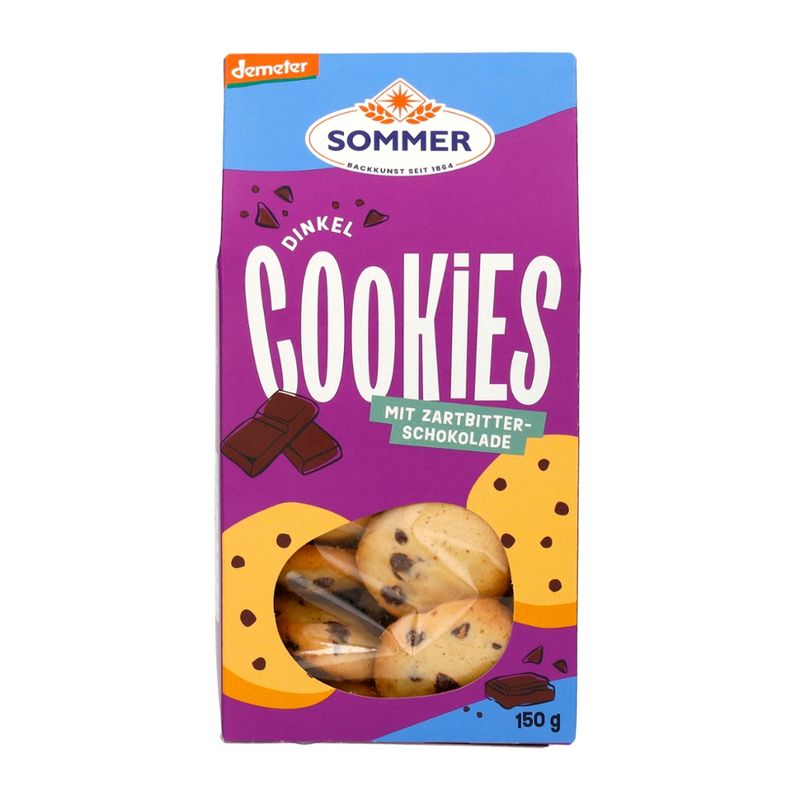Sommer Dinkelgebäck mit Zartbitter-Schokoladenstückchen - Produktbild
