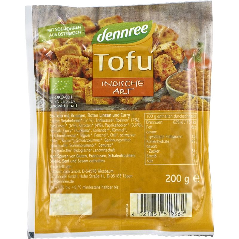 dennree Tofu Indische Art - Produktbild