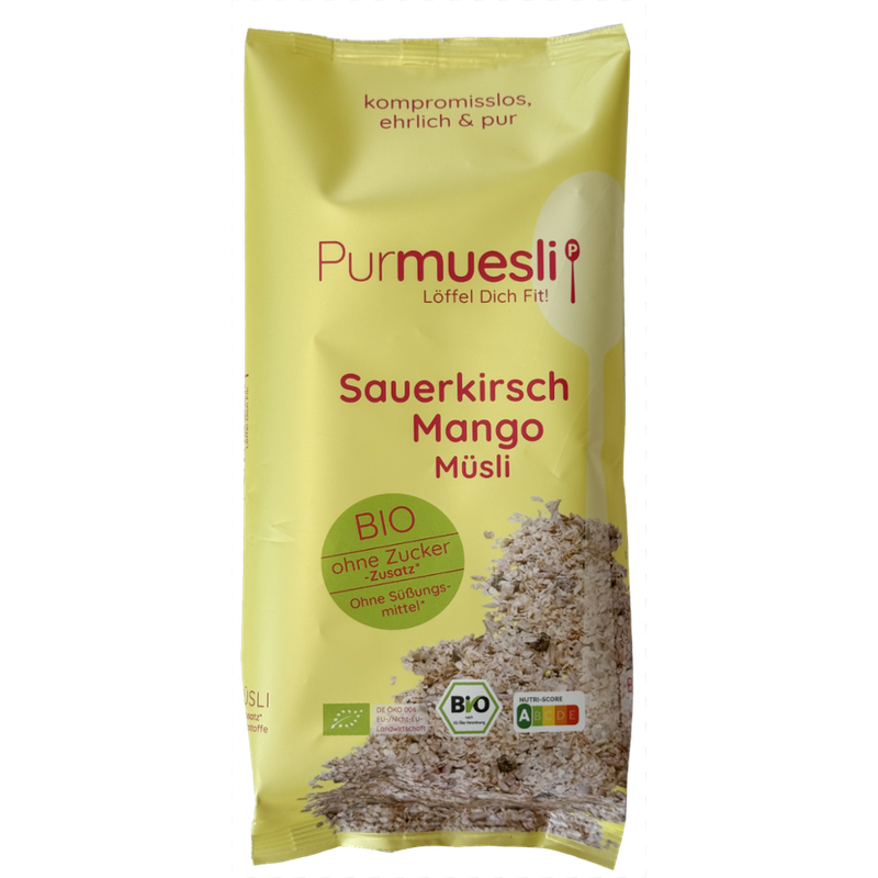 Purmuesli Bio Müsli Sauerkirsch Mango - Produktbild