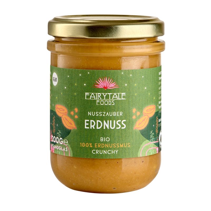 Fairytale Foods Erdnussmus crunchy, 200g - Produktbild