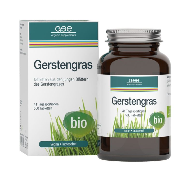 GSE  Gerstengras (Bio), 500 Tabletten à 500 mg - Produktbild