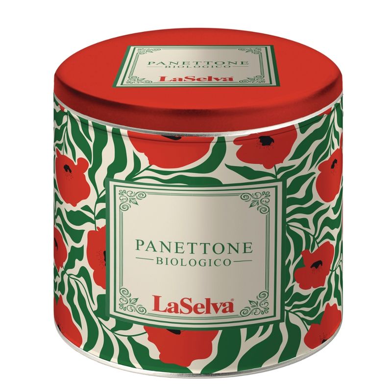 LaSelva Panettone "Mohnblume" - Italienisches Hefegebäck, in der Dose - Produktbild