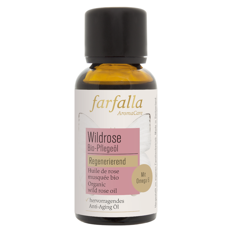 farfalla Wildrose, Bio-Pflegeöl, 30ml, regenerierend - Produktbild