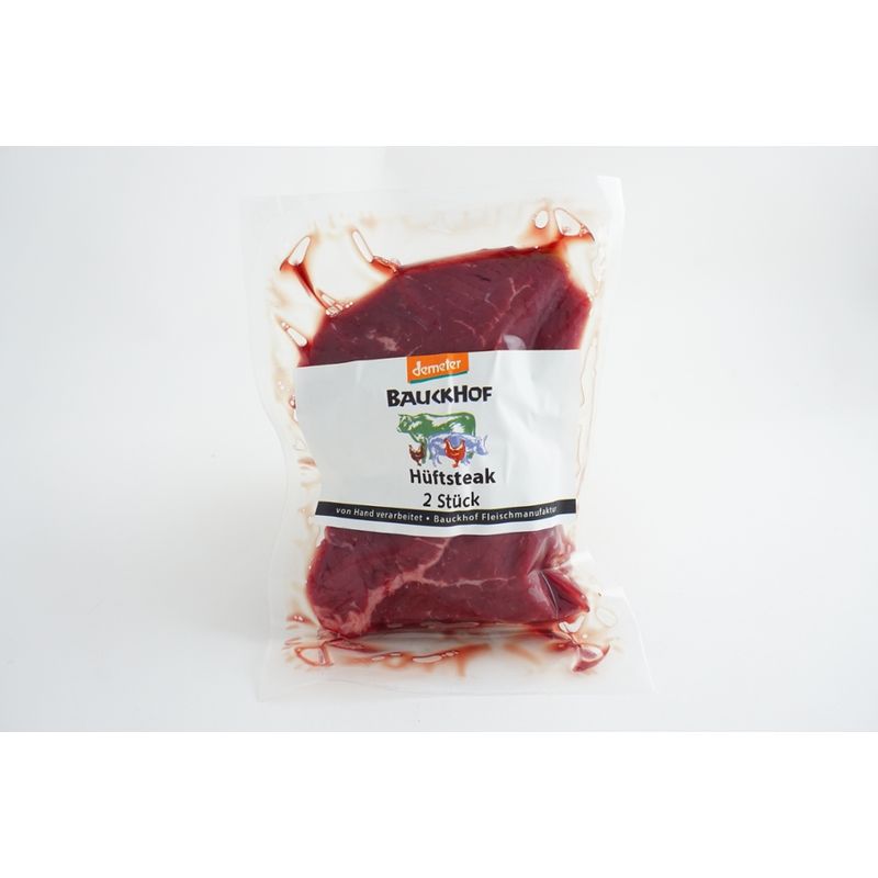 Bauckhof Hüftsteak tiefgefroren, 2 Stück - Produktbild