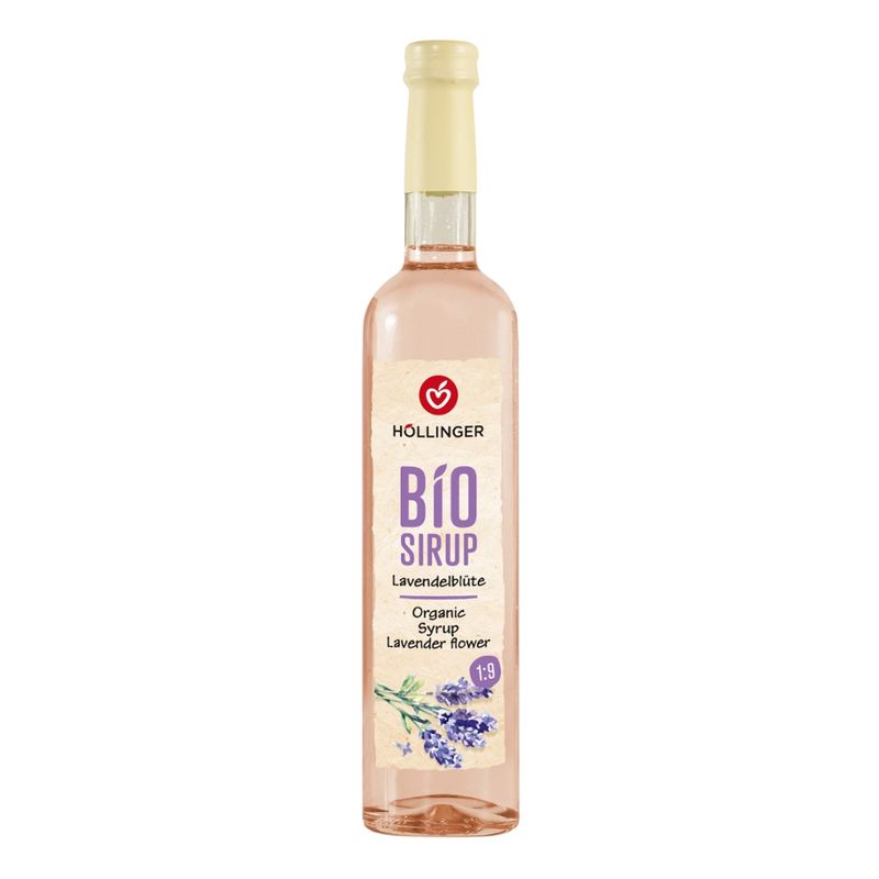 IMS Höllinger Bio Lavendelblüten Sirup 0,5l Glas Flasche - Produktbild