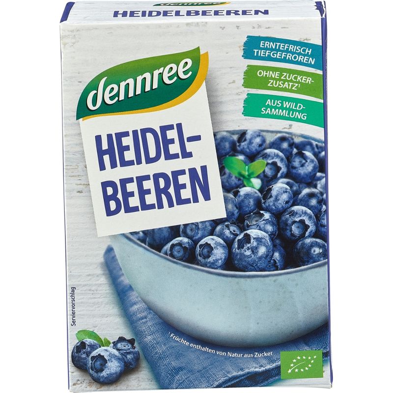 dennree Heidelbeeren, tiefgefroren - Produktbild