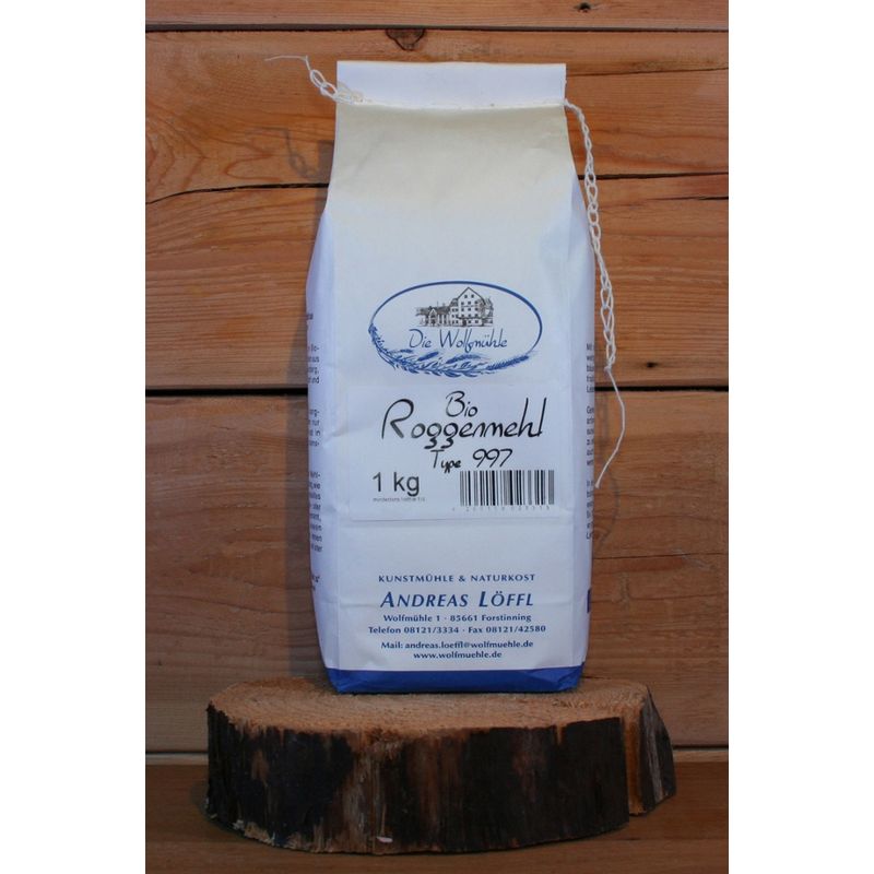Die Wolfmühle Bio Roggenmehl Typ 997 - Produktbild