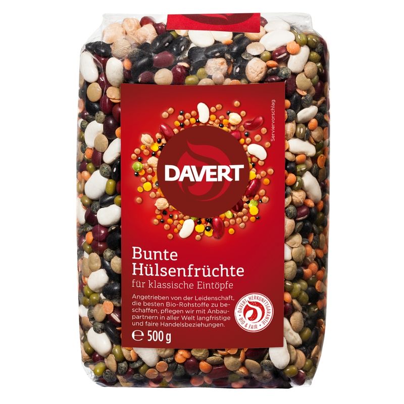 Davert Bunte Hülsenfrüchte 500g - Produktbild