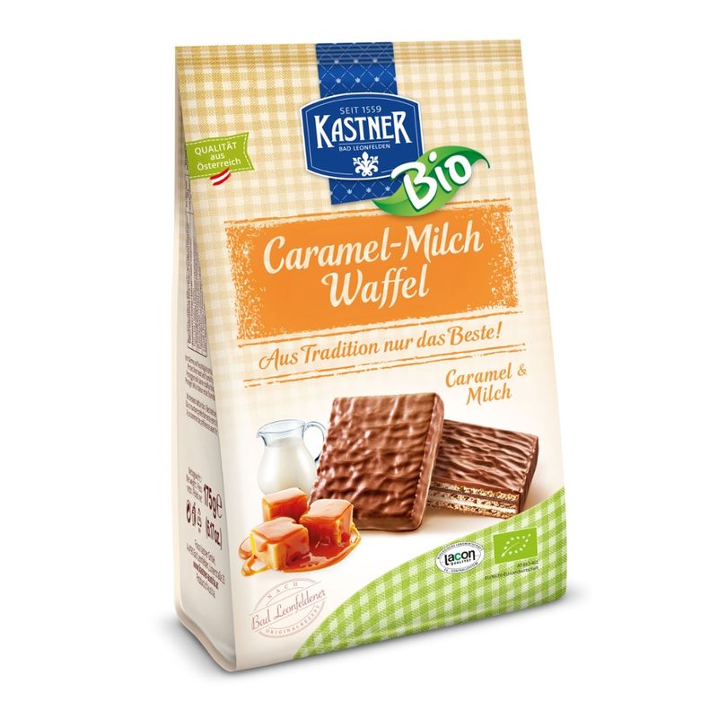 Kastner Bio-Caramel-Milch Waffel 175 g - Produktbild