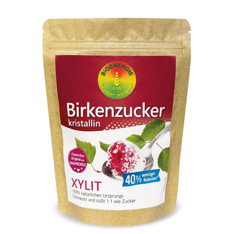 BIOENERGIE BIRKENZUCKER, Xylit kristallin, aus Finnland, kalorienarmer Zuckerersatz - Produktbild