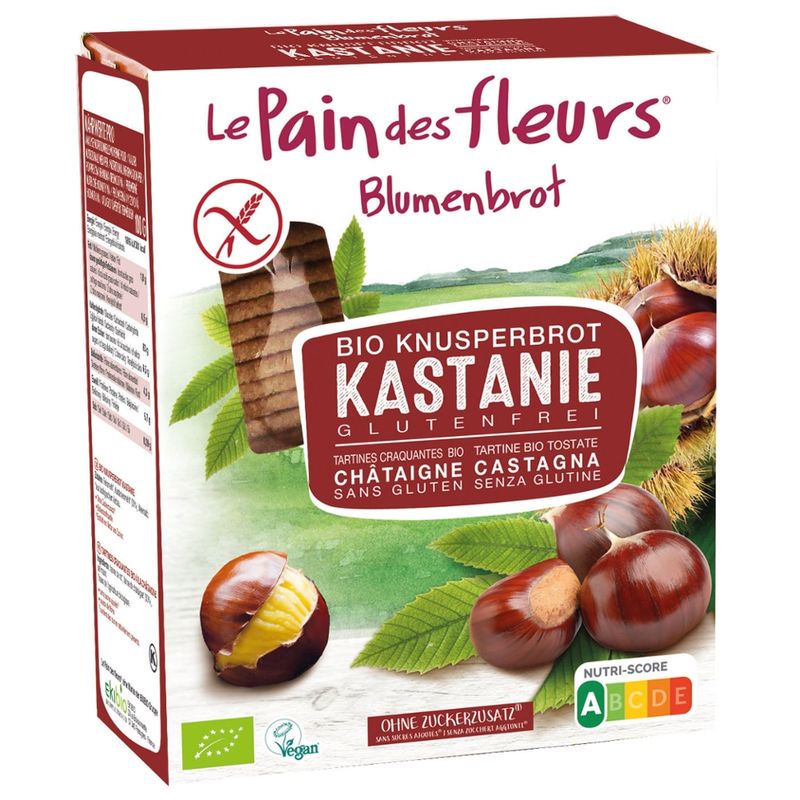 Blumenbrot Bio Knusperbrot Kastanien - Produktbild