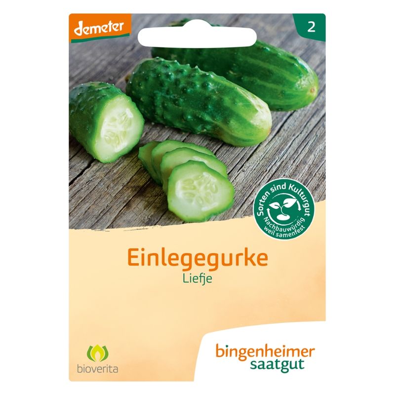 Bingenheimer Saatgut Liefje - Einlegegurke (Saatgut) - Produktbild