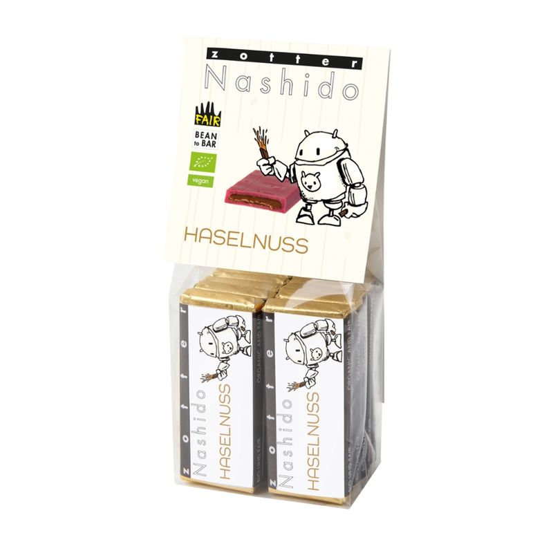 Zotter Schokolade Nashido Haselnuss VEGAN - Produktbild