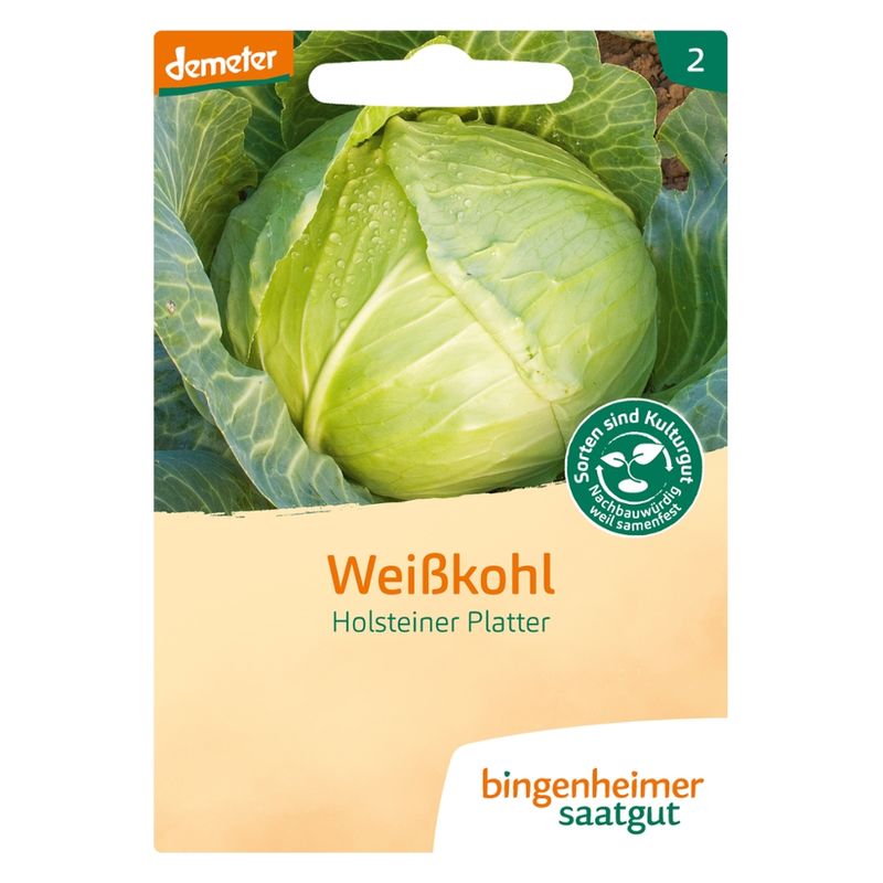 Bingenheimer Saatgut Weißkohl Holsteiner Platter - Produktbild