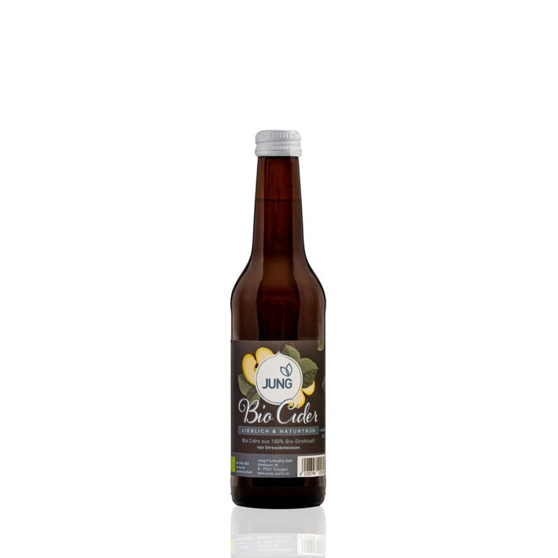 Jung Fruchtsäfte Jung Bio Cidre trocken 3 vol. %, 0,33L - Produktbild