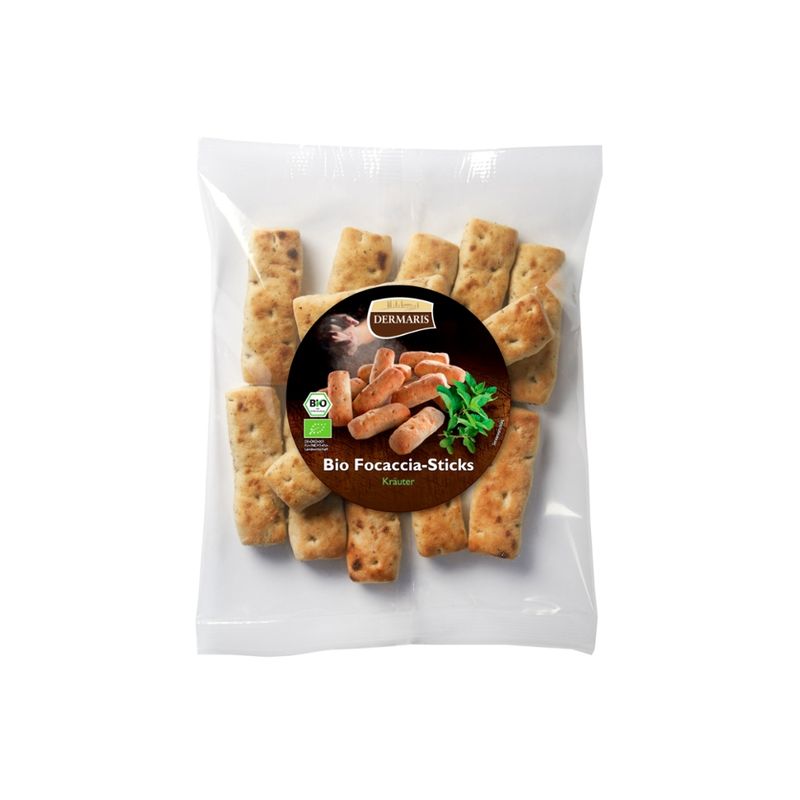 Dermaris BIO Focaccia, Weizenkleingebäck mit Kräutern, zum Aufbacken - Produktbild
