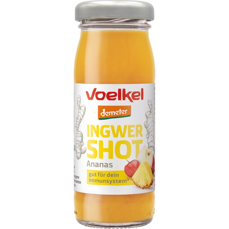 Voelkel Ingwer Shot Ananas, kühlpflichtig - Produktbild