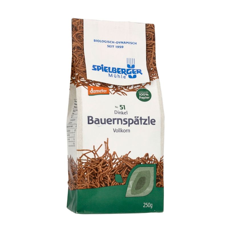 Spielberger Mühle Dinkel Bauernspätzle, vollkorn, demeter - Produktbild