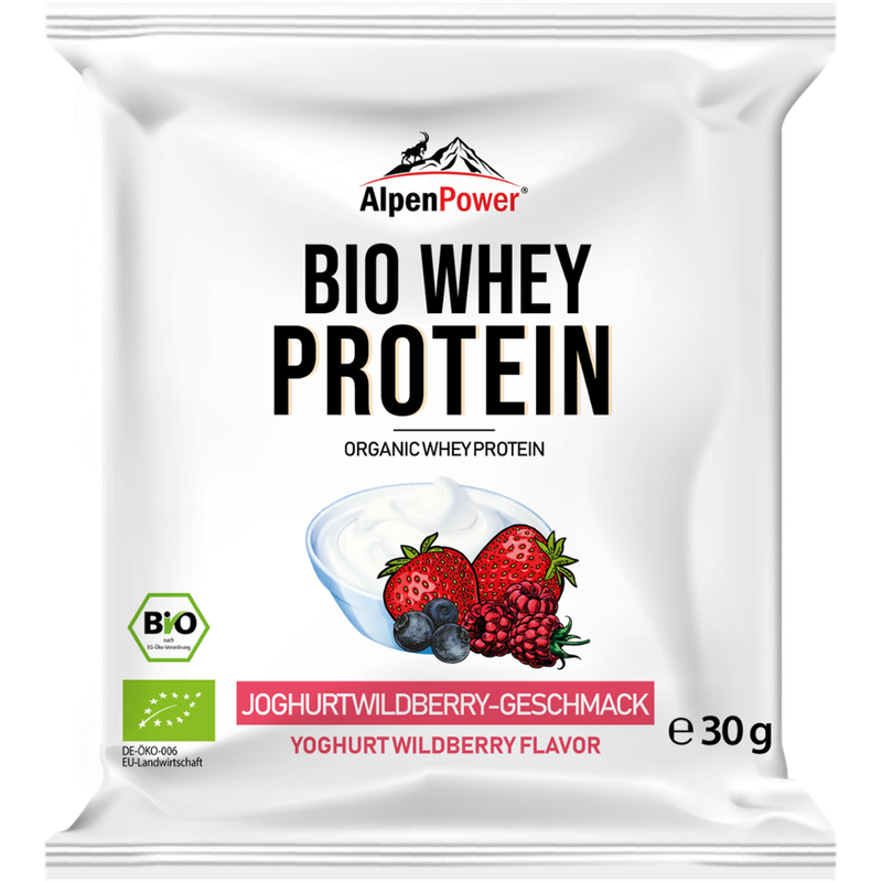Alpenpower Bio Whey Protein- Joghurt Wildberry - Produktbild