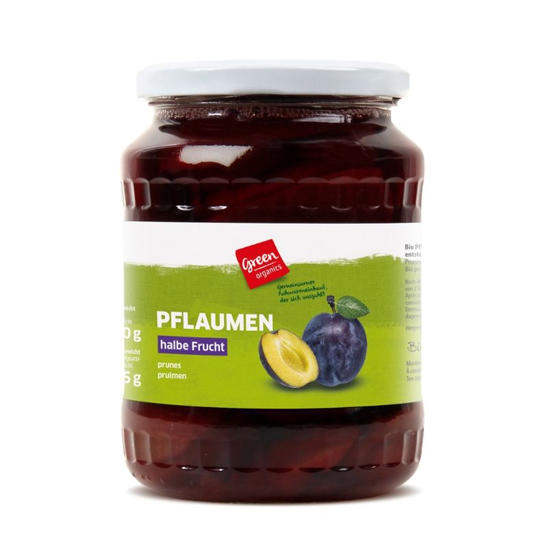 greenorganics Pflaumen halbe Frucht - Produktbild